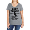 Best Friend Great Dane Ladies Curvy T-Shirt