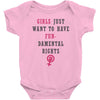 Girls Want To Have Fundamentals Rights Baby Bodysuit