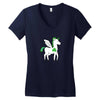 irish unicorn Women's V-Neck T-Shirt