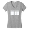 police box for who Women's V-Neck T-Shirt