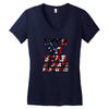 star spangled hammered Women's V-Neck T-Shirt