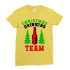 christmas drinking team Ladies Fitted T-Shirt
