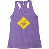 motorcycle caution sign Racerback Tank