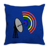 gaydar gay rainbow radar Throw Pillow