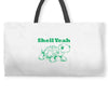 shell yeah turtle Weekender Totes