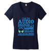 audio engineer tee Women's V-Neck T-Shirt