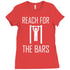 reach for the bars Ladies Fitted T-Shirt