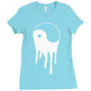 yang and yin dripping chinese symbol fashion geek samurai Ladies Fitted T-Shirt
