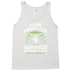 alien abductee survivor tour ufo nerd geek comic funny Tank Top