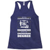 Never Underestimate A Grandfather With An Engineer Degree Racerback Tank