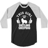 This Girl Loves Shetland Sheepdog 3/4 Sleeve Shirt