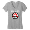 get a life Women's V-Neck T-Shirt