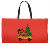 merry christmas car Weekender Totes
