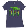 dj volume,funny Ladies Fitted T-Shirt