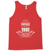 premium vintage 1981 classic perfectly aged limited edition Tank Top