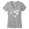 coming out Women's V-Neck T-Shirt