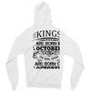 Real Kings Are Born On October 20 Zipper Hoodie