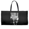 banksy street art zebra bar code Weekender Totes