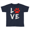 love dog paw Toddler T-shirt