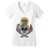 summer skull Women's V-Neck T-Shirt