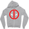 deadpool logo avengers marvel comics gift Zipper Hoodie