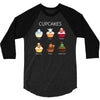 cupcakes 3/4 Sleeve Shirt