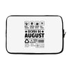Born In August Laptop sleeve