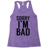 sorry i'm bad Racerback Tank