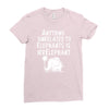 anything unrelated to elephants is irrelephant Ladies Fitted T-Shirt