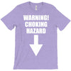 warning choking hazard printed T-Shirt