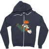 the falling italian Zipper Hoodie