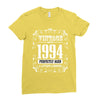 vintage made in 1994 perfectly aged a living legend Ladies Fitted T-Shirt