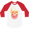 skull gradient 3/4 Sleeve Shirt