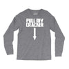 pull my cracker funny xmas christmas Long Sleeve Shirts