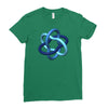 imu logo wt Ladies Fitted T-Shirt