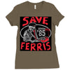 save ferrıs Ladies Fitted T-Shirt