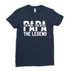 PAPA The Man The Myth The Legend T-Shirt Ladies Fitted T-Shirt