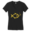 gold fish Women's V-Neck T-Shirt