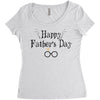Happy Father's Day Women's Triblend Scoop T-shirt
