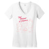 Women's March The Present is Female Women's V-Neck T-Shirt