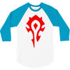 world of warcraft mists of pandaria horde 3/4 Sleeve Shirt