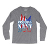 navy dad Long Sleeve Shirts