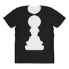 Chess King and Pawn All Over Women's T-shirt