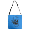 talk to the hand Adjustable Strap Totes