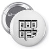 pop off square Pin-back button