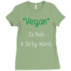 not a dirty word Ladies Fitted T-Shirt