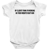 clients think i'm working web site design funny computer nerd geek shi Baby Onesie