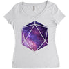 d20 galaxy Women's Triblend Scoop T-shirt