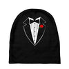 rose tuxedo t shirt Baby Beanies