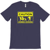 caution zombies crossing t shirt x large funny walking brains awesome T-Shirt